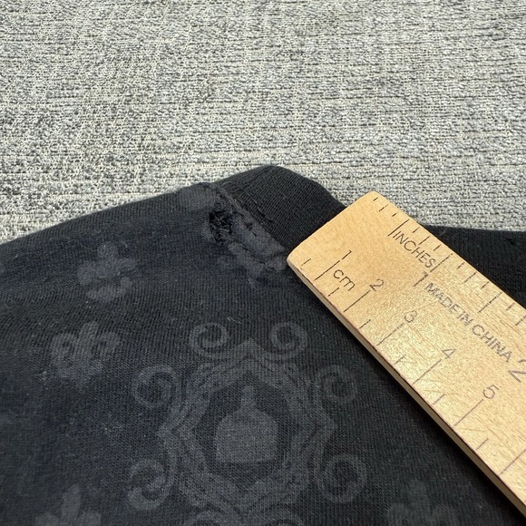 Raw Blue T Shirt Mens XL Black Y2K Lion Royalty Reigns Grunge Skull Wings - Picture 8 of 8